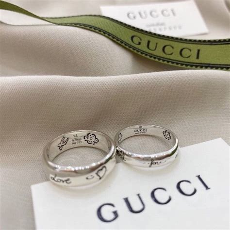 thin gucci ring|gucci couple ring.